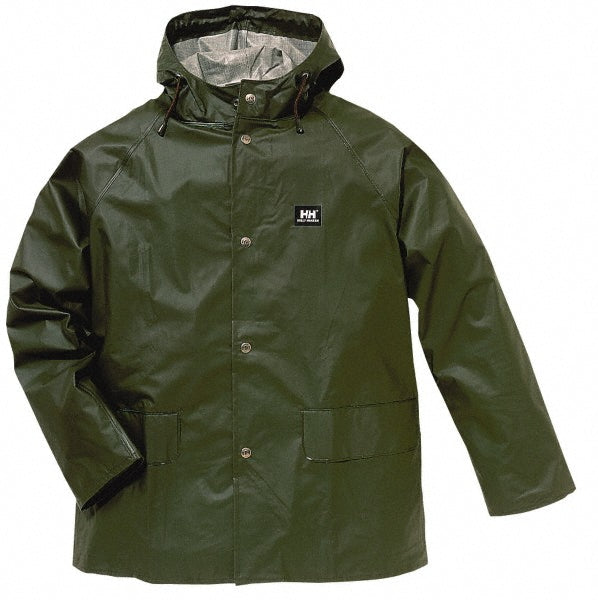Helly Hansen 70129_480-XL Rain Jacket Size XL, Green, Polyester