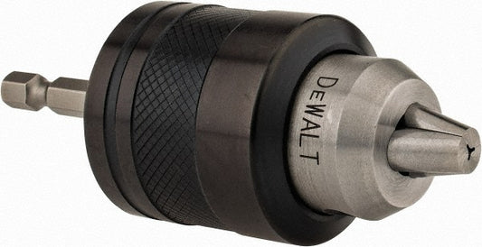 DeWALT DW0521 Drill Chuck 1/16 to 3/8" Capacity, Integral Shank Mount, 1/4