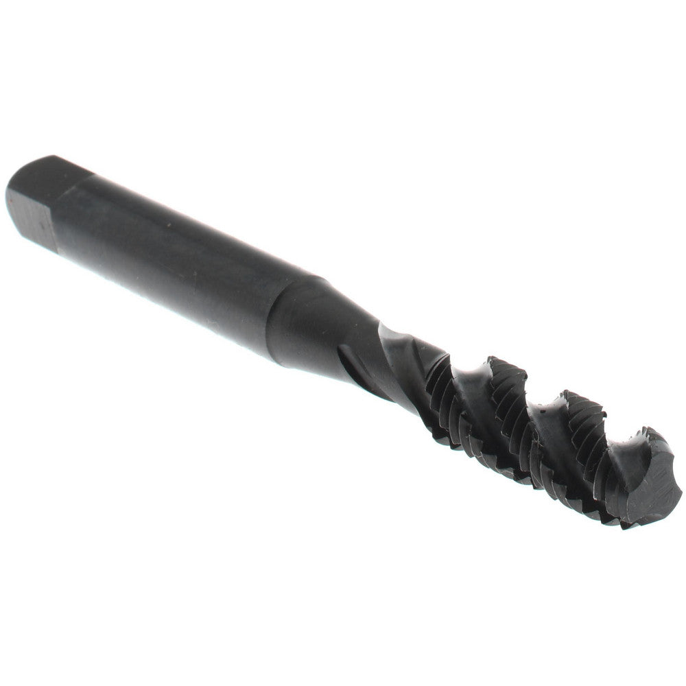 Hertel K033013AS Spiral Flute Tap 1/4-28, UNF, 3 Flute, Bottoming Chamfer, 3B Class of Fit, High-Speed Steel, Oxide Finish