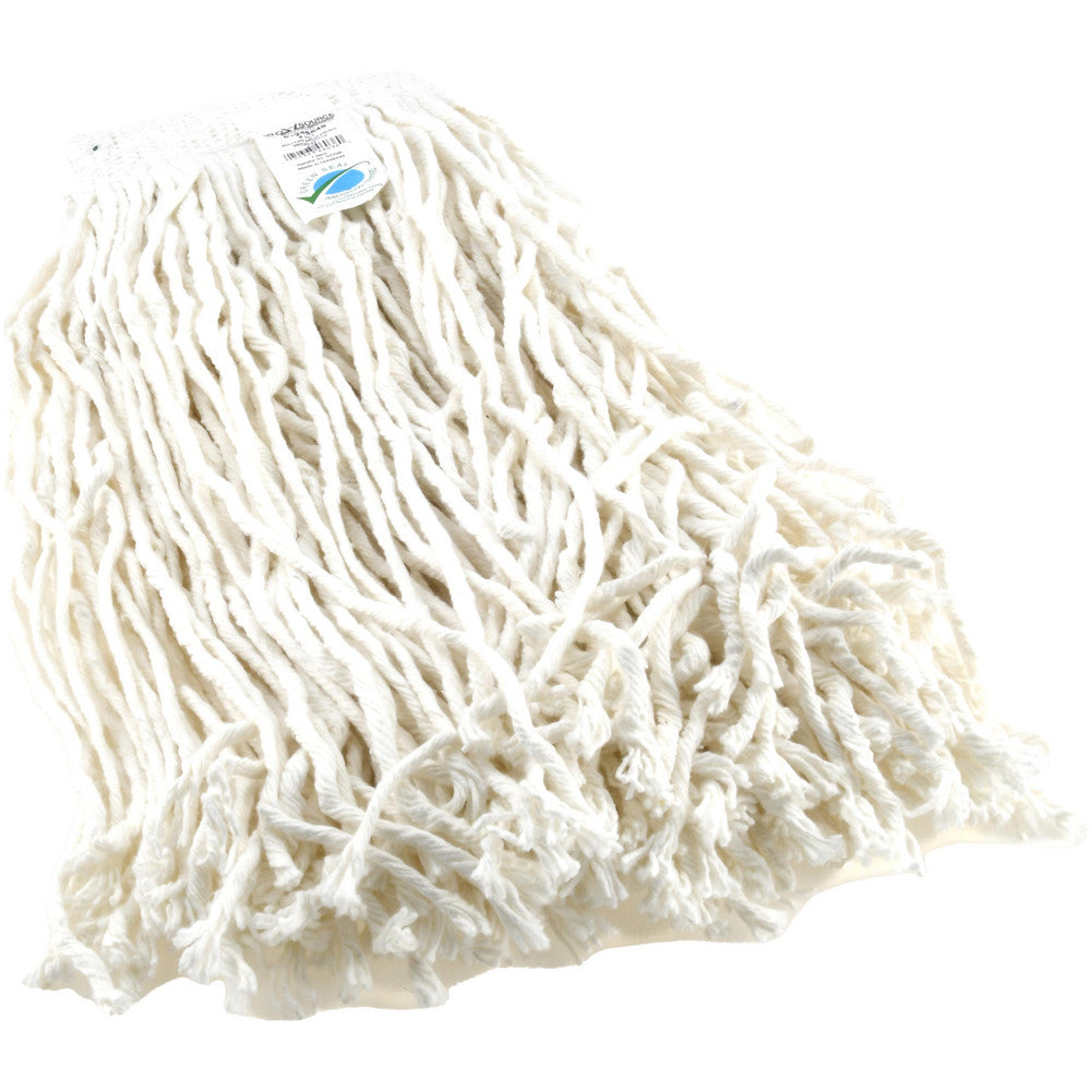 Pro-Source 09245549 Wet Mop Cut Clamp Jaw, X-Large, White Mop, Rayon