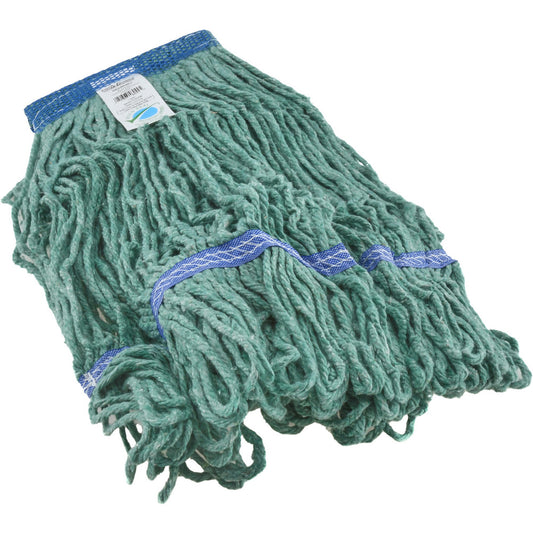 Pro-Source 09246463 Wet Mop Loop Clamp Jaw, Large, Green Mop, Blended Fiber