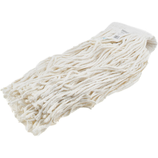 Pro-Source 09246497 Wet Mop Cut Clamp Jaw, Small, White Mop, Cotton