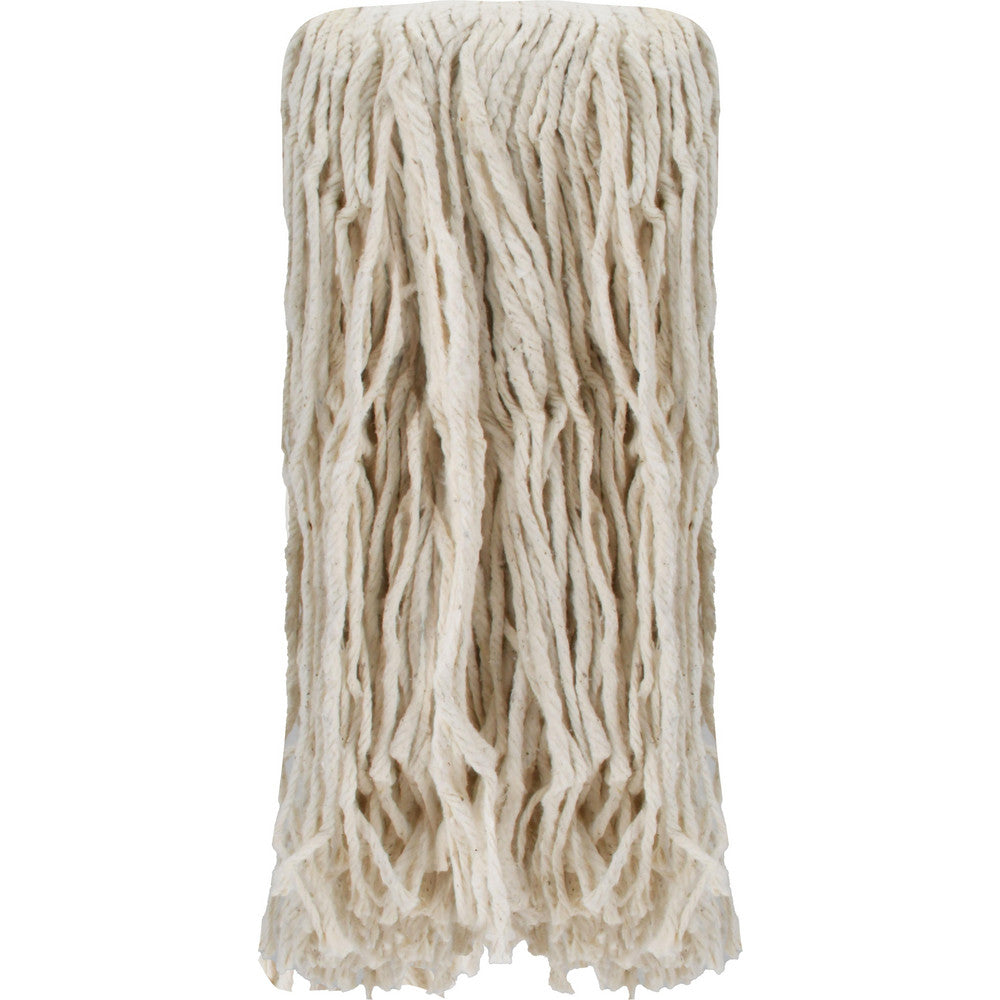 Pro-Source 09246505 Wet Mop Cut Clamp Jaw, Medium, White Mop, Cotton