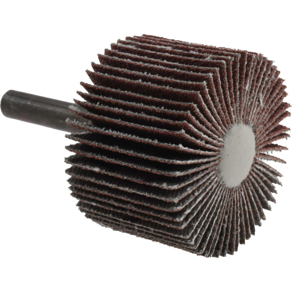 3M 7100178213 Mounted Flap Wheel 1-1/2" Dia, 1" Face Width, 80 Grit, Aluminum Oxide