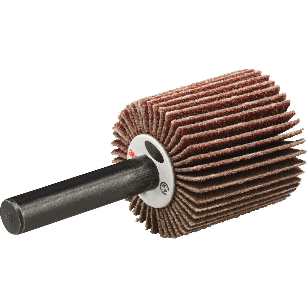 3M 7100178246 Mounted Flap Wheel 1" Dia, 1" Face Width, 120 Grit, Aluminum Oxide
