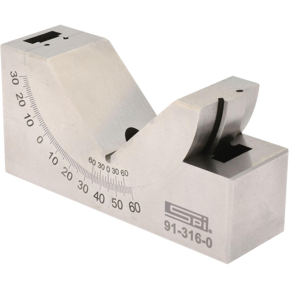 SPI 91-316-0 3-3/4 Inch Long x 1-3/16 Inch Wide x 2 Inch High, Tool Steel, 0 to 60&deg Adjustable Angle Block