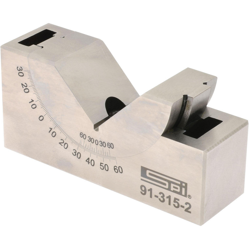 SPI 91-315-2 3 Inch Long x 1 Inch Wide x 1-11/32 Inch High, Tool Steel, 0 to 60&deg Adjustable Angle Block
