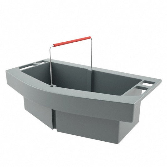 Rubbermaid FG264900GRAY Rubbermaid Commercial BRUTE Maid Caddy Compatible with BRUTE 44 Gal Containers, Gray