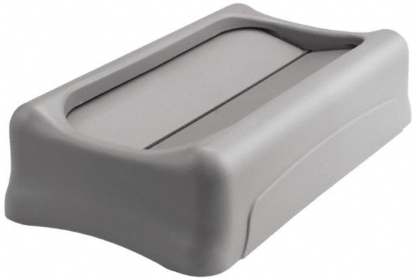 Rubbermaid FG267360GRAY SLIM JIM Swing Lid for Use with 16/23 gal Vented Slim Jim Containers, Gray