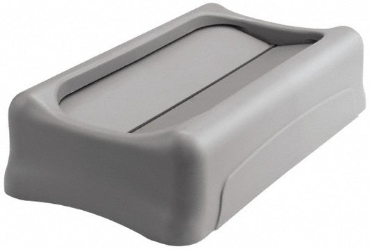 Rubbermaid FG267360GRAY SLIM JIM Swing Lid for Use with 16/23 gal Vented Slim Jim Containers, Gray