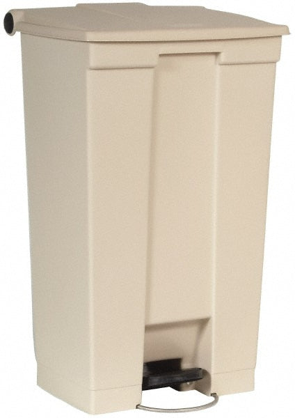 Rubbermaid FG614600BEIG Legacy Step-On Plastic Trash/Garbage Can/Bin, 23 Gal, Beige