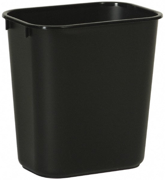 Rubbermaid FG295500BLA Wastebasket, Small, 13 Qt, Black