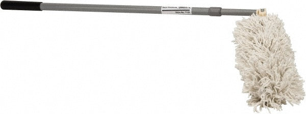 Rubbermaid FGT12000GY00 51" Overhead Dusting Tool with Angled Launderable Head, Extension Handle, Gray
