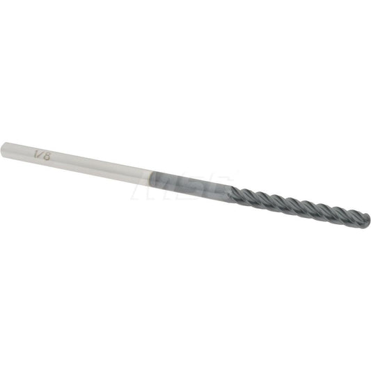 Accupro 09308818 Ball End Mill 0.125" Dia, 1" LOC, 4 Flute, Solid Carbide