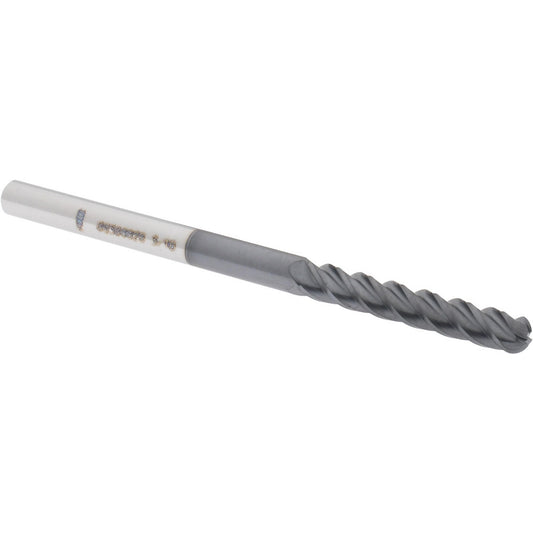 Accupro 09308826 Ball End Mill 0.1875" Dia, 1.125" LOC, 4 Flute, Solid Carbide