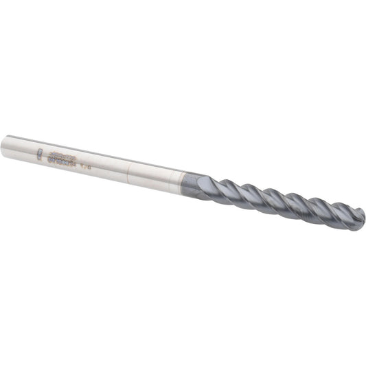 Accupro 09308834 Ball End Mill 0.25" Dia, 1.5" LOC, 4 Flute, Solid Carbide