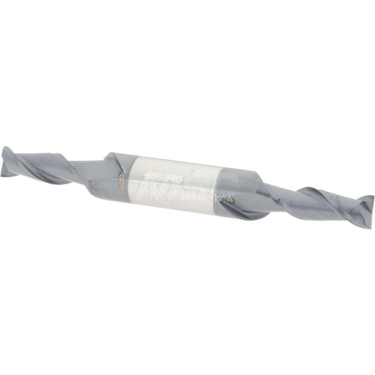 Accupro 09308941 Square End Mill 1/4'' Dia, 5/8'' LOC, 3/8'' Shank Dia, 3'' OAL, 2 Flutes, Solid Carbide