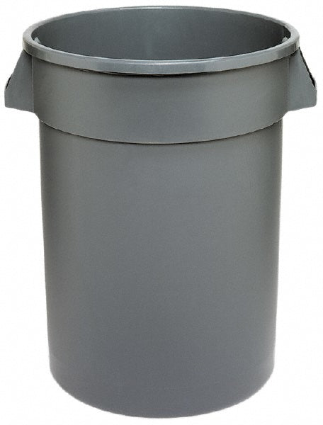 Continental 3200GY Trash Can 32 gal, Round, Gray