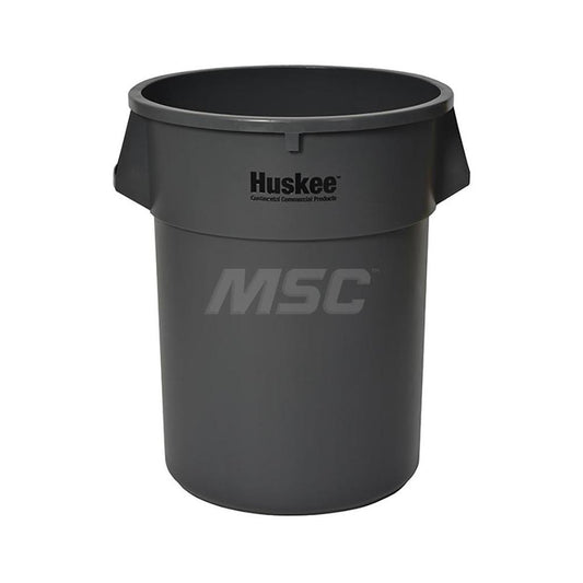 Continental 5500GY Trash Can 55 gal, Round, Gray
