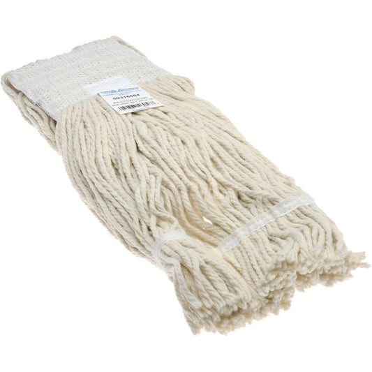 Pro-Source 09316654 Wet Mop Cut Clamp Jaw, Large, White Mop, Cotton