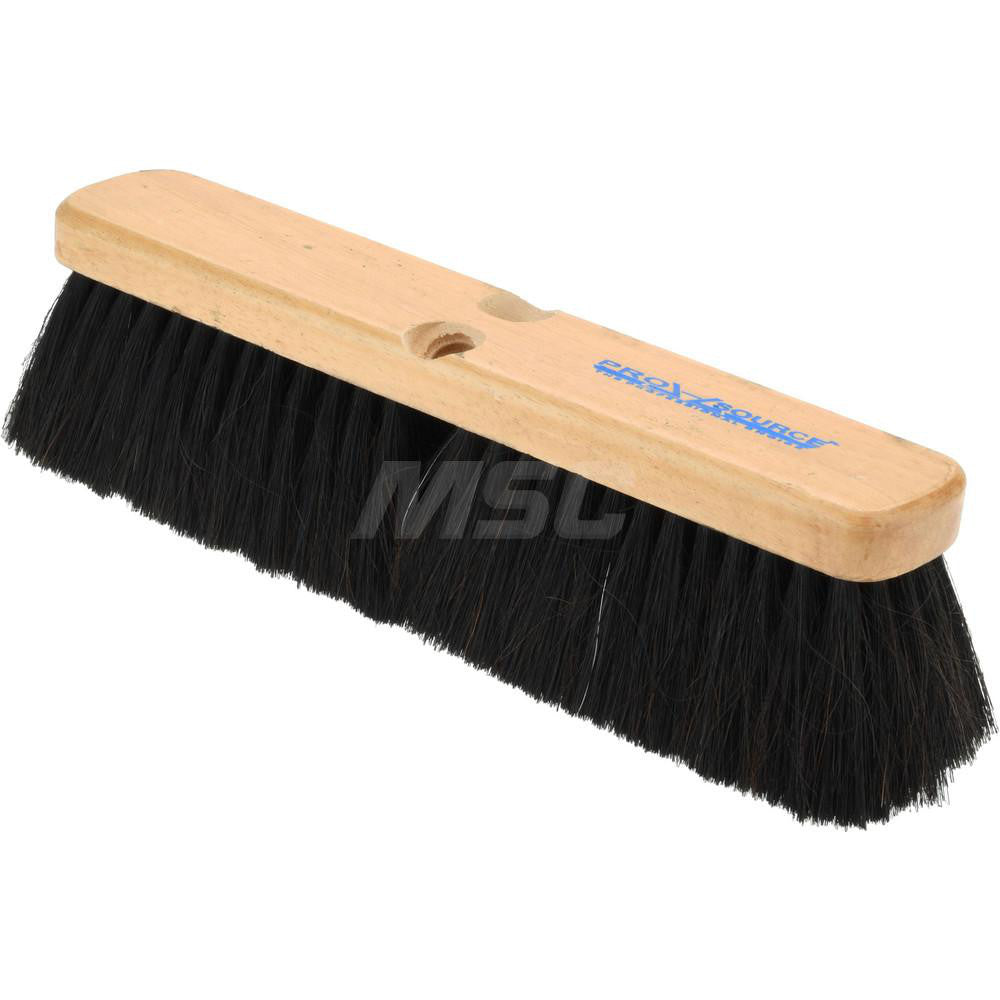 Pro-Source GP14 Push Broom 14" Wide, Dyed Coco Center with Horsehair & PVC Mix Border