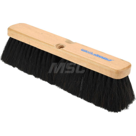 Pro-Source GP14 Push Broom 14" Wide, Dyed Coco Center with Horsehair & PVC Mix Border