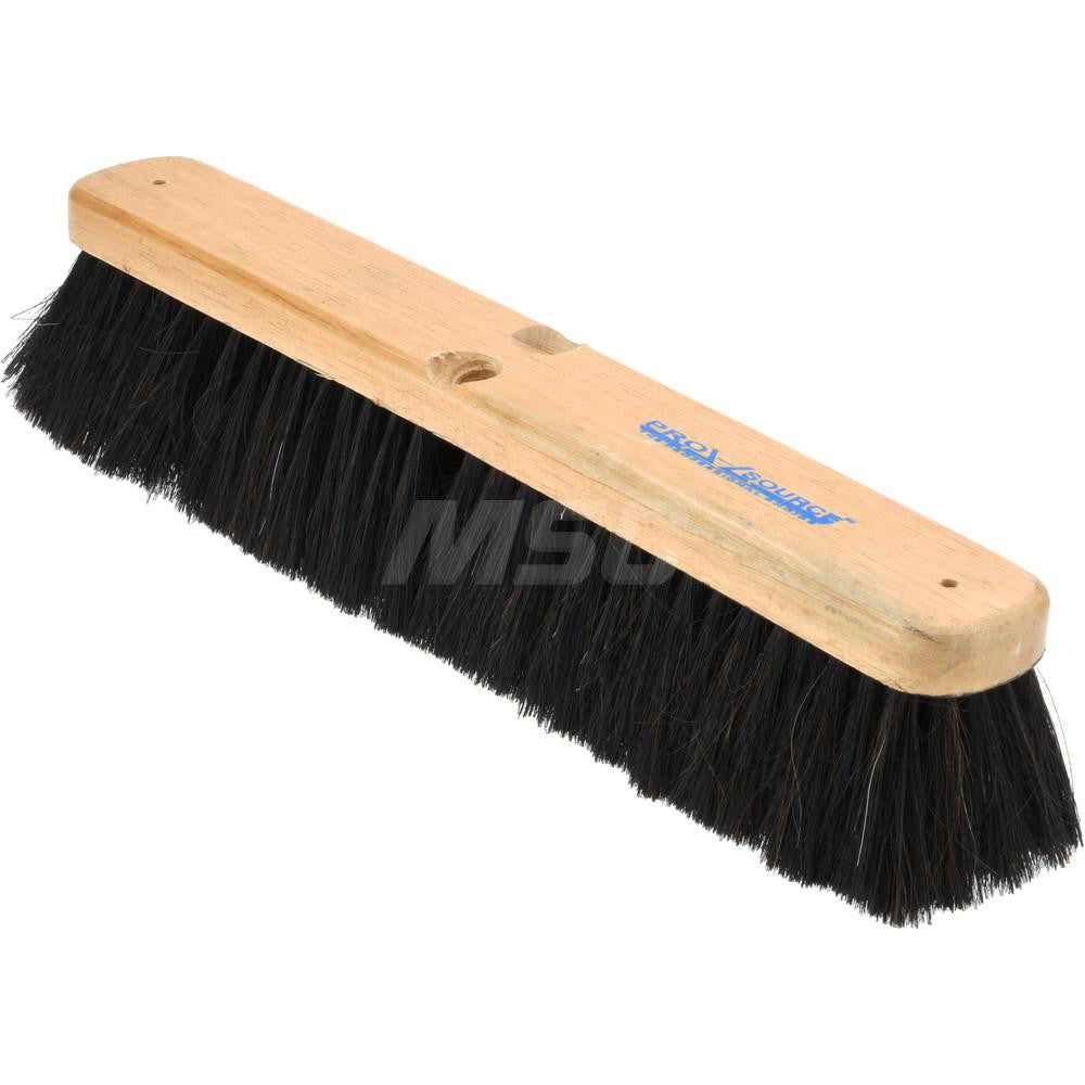 Pro-Source GP18-TAM-W Push Broom 18" Wide, Dyed Coco Center with Horsehair & PVC Mix Border
