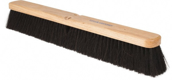 Pro-Source GP24-TAM-W Push Broom 24" Wide, Dyed Coco Center with Horsehair & PVC Mix Border