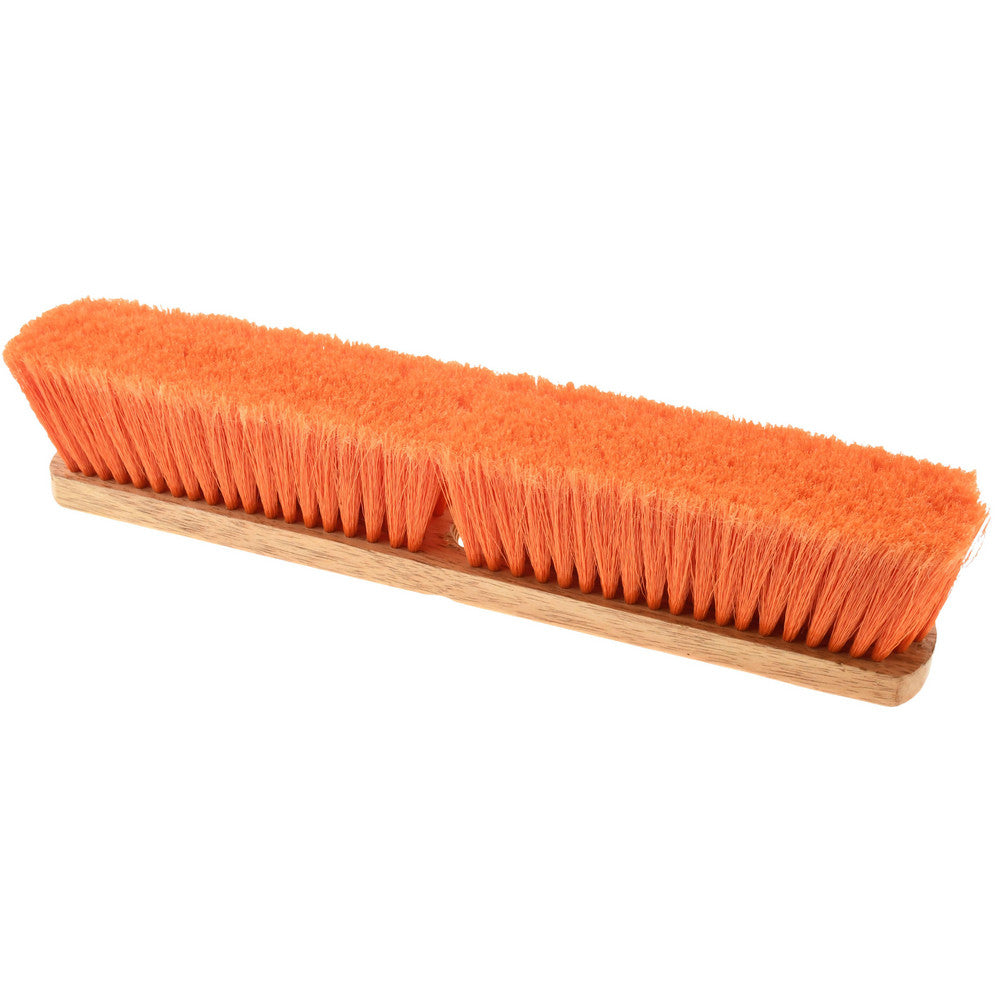 Pro-Source SWP18-ORG Push Broom 18" Wide, Polypropylene Bristle