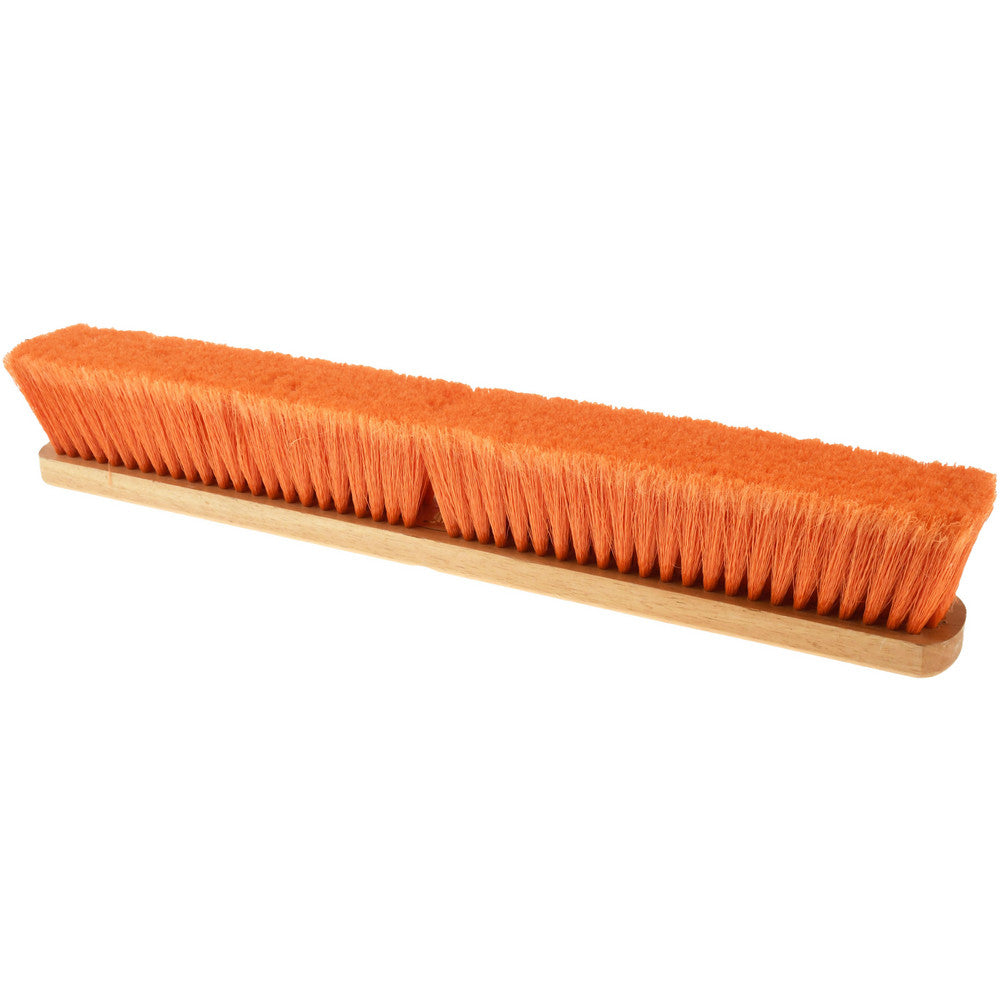 Pro-Source SWP24-ORG Push Broom 24" Wide, Polypropylene Bristle