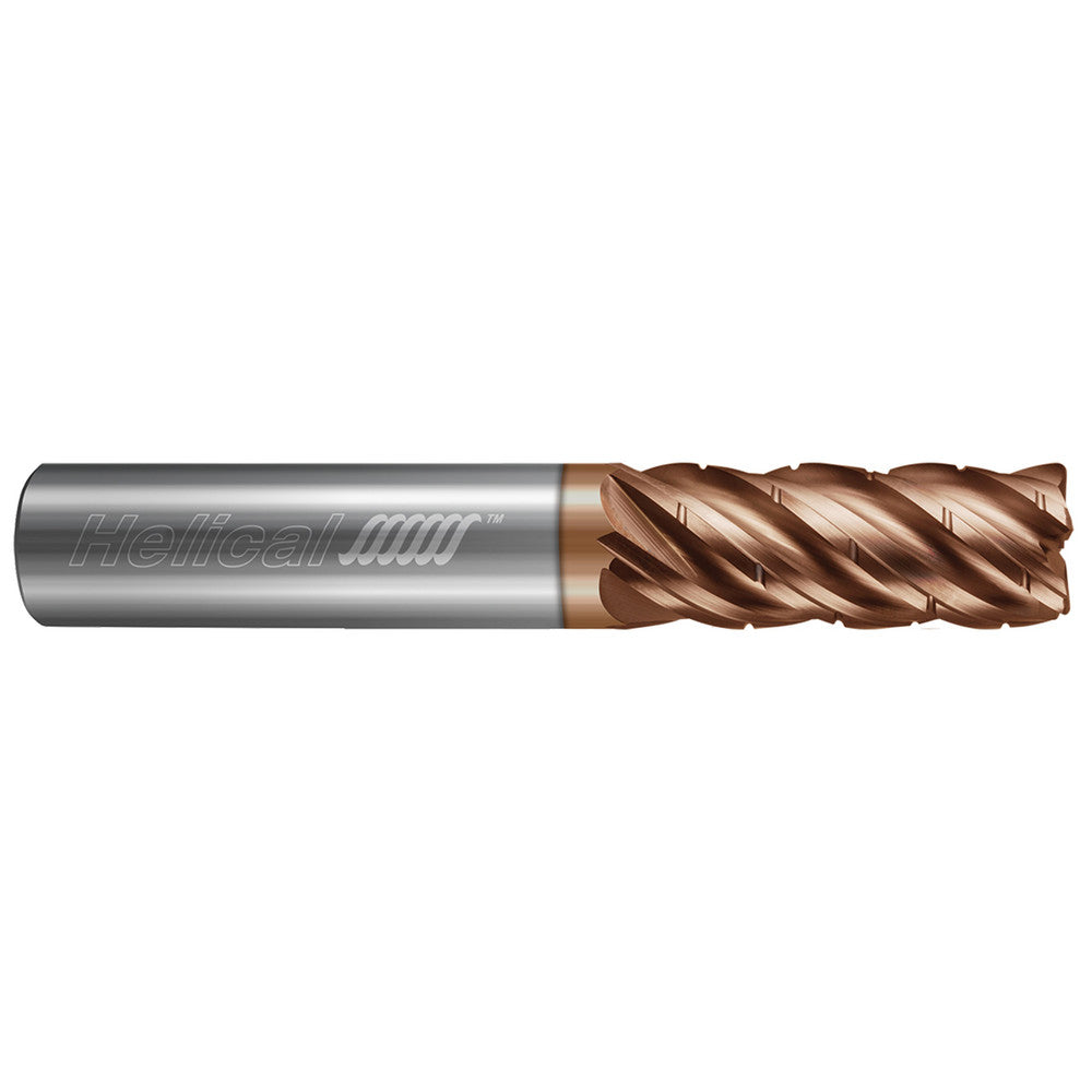 Helical Solutions 88509 Corner Radius End Mill 1/8" Dia, 3/4" LOC, 0.0100" Radius, 5 Flute, Solid Carbide