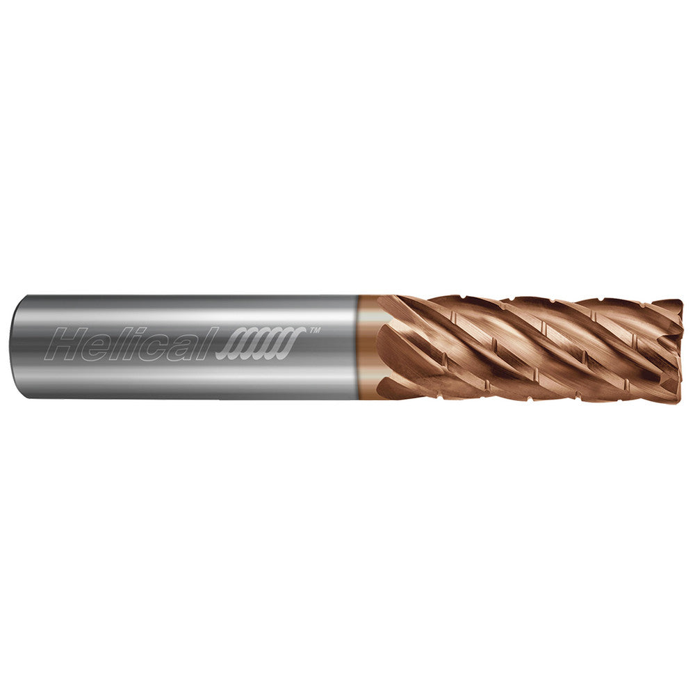 Helical Solutions 83151 Corner Radius End Mill 3/8" Dia, 1" LOC, 0.0300" Radius, 6 Flute, Solid Carbide