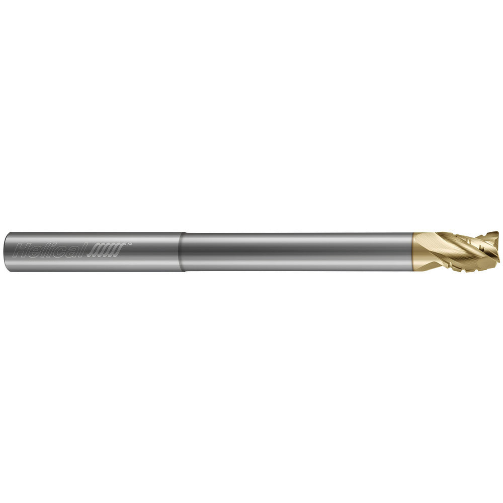 Helical Solutions 81510 Corner Radius End Mill 3/8" Dia, 1/2" LOC, 0.0600" Radius, 3 Flute, Solid Carbide