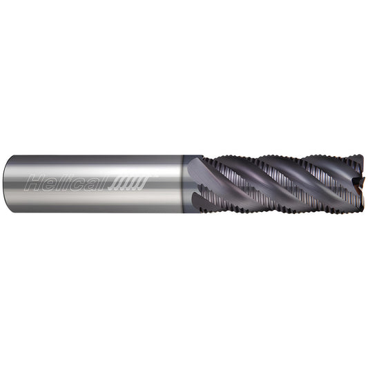 Helical Solutions 28300 Corner Radius End Mill 1/2" Dia, 5/8" LOC, 0.0300" Radius, 3 Flute, Solid Carbide