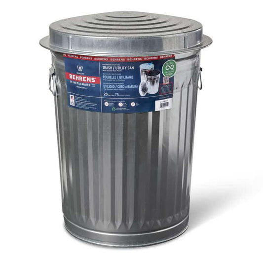Behrens 1211K Galvanized Steel Trash Can