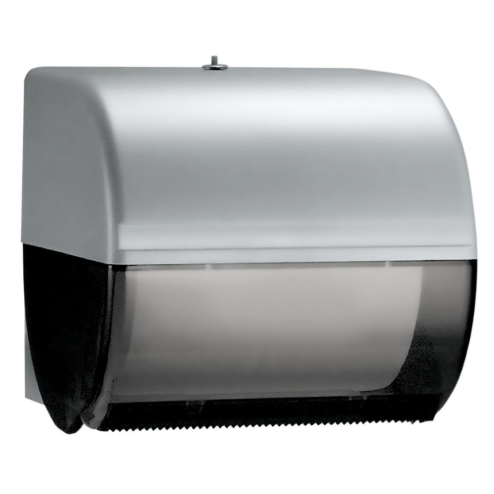 Kimberly-Clark Professional 09746 Omni Roll Hard Roll Towel Dispenser, Black, for 1.5" Core Roll Towels, Compact Dispensing, 10.5" x 10.0" x 10.0"