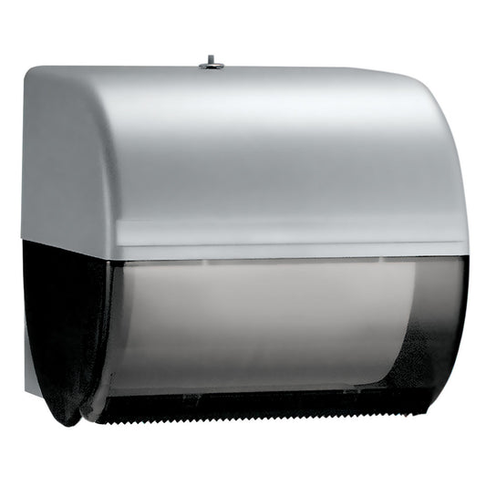 Kimberly-Clark Professional 09746 Omni Roll Hard Roll Towel Dispenser, Black, for 1.5" Core Roll Towels, Compact Dispensing, 10.5" x 10.0" x 10.0"
