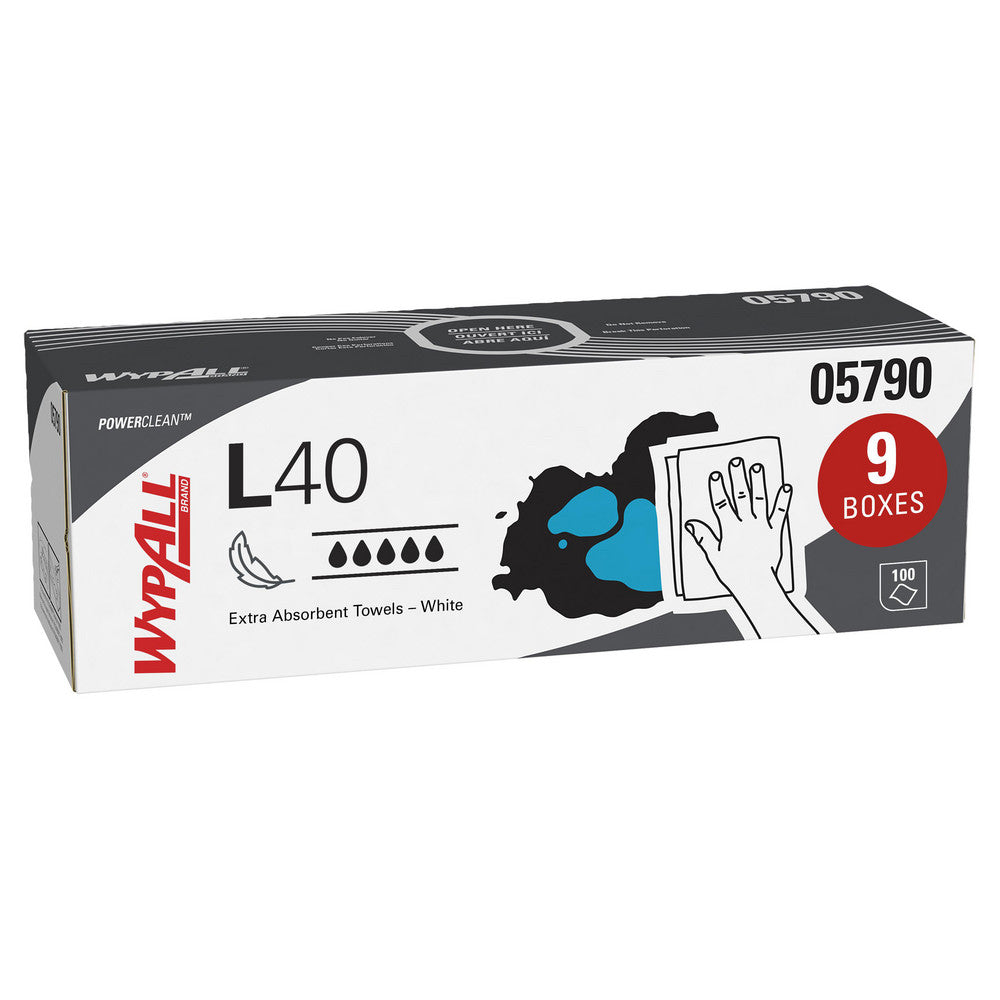 WypAll 05790 WypAll L40 Disposable Cleaning and Drying Towels (05790), Limited Use Towels, White