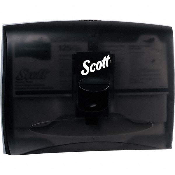 Scott 09506 125 Capacity Smoke Gray Plastic Toilet Seat Cover Dispenser