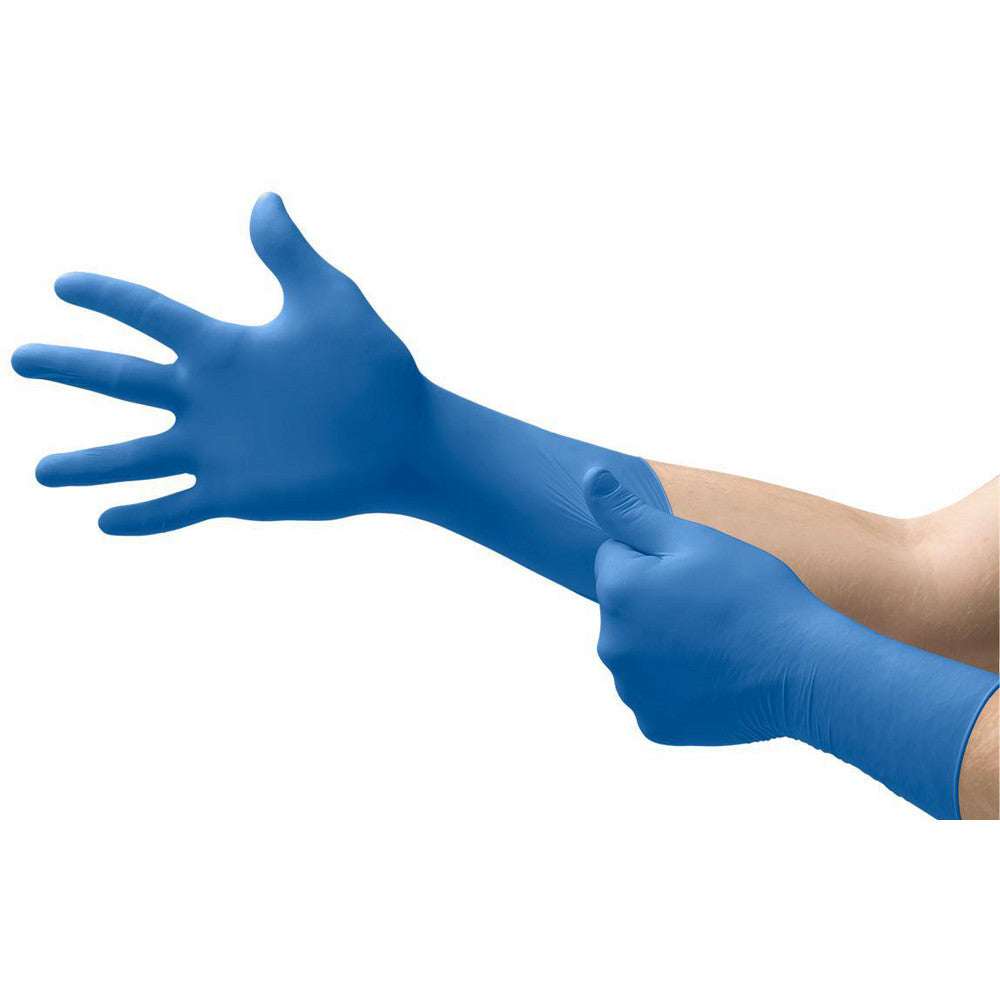 Ansell SG-375-XL Series Microflex SafeGrip Disposable Gloves Size X-Large, 5.5 mil, Uncoated-Coated Latex, Medical Grade, Unpowdered