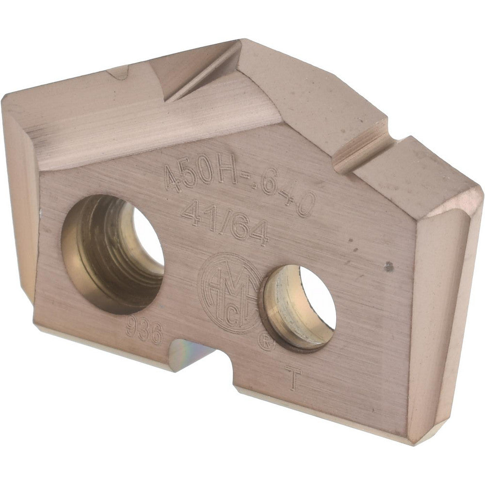 Allied Machine and Engineering 450H-.640 Spade Drill Insert 41/64" Dia, Seat Size 0, Cobalt, 132 deg Point