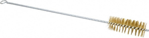 Schaefer Brush 14616 3" Long x 1-1/4" Diam Brass Long Handle Wire Tube Brush