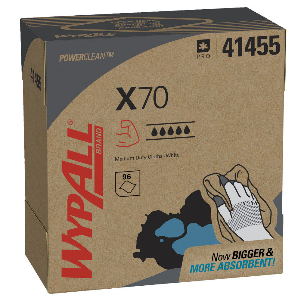 WypAll 41455 X70   Shop Towel/Industrial Wipes Dry, 96 Ct
