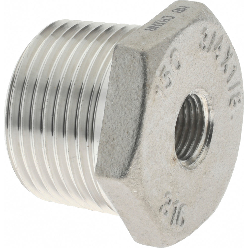 Merit Brass K614-1202 Pipe Bushing 3/4 x 1/8", 316 Stainless Steel