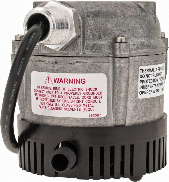 Little Giant Pumps 501020 Submersible Pump 1.1 Amp Rating, 115V, Electric Button
