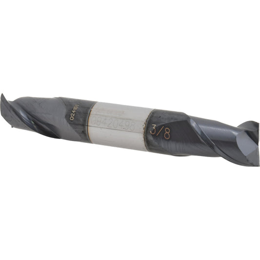 Accupro 09420498 Square End Mill 3/8'' Dia, 1/2'' LOC, 3/8'' Shank Dia, 2-1/2'' OAL, 2 Flutes, Solid Carbide