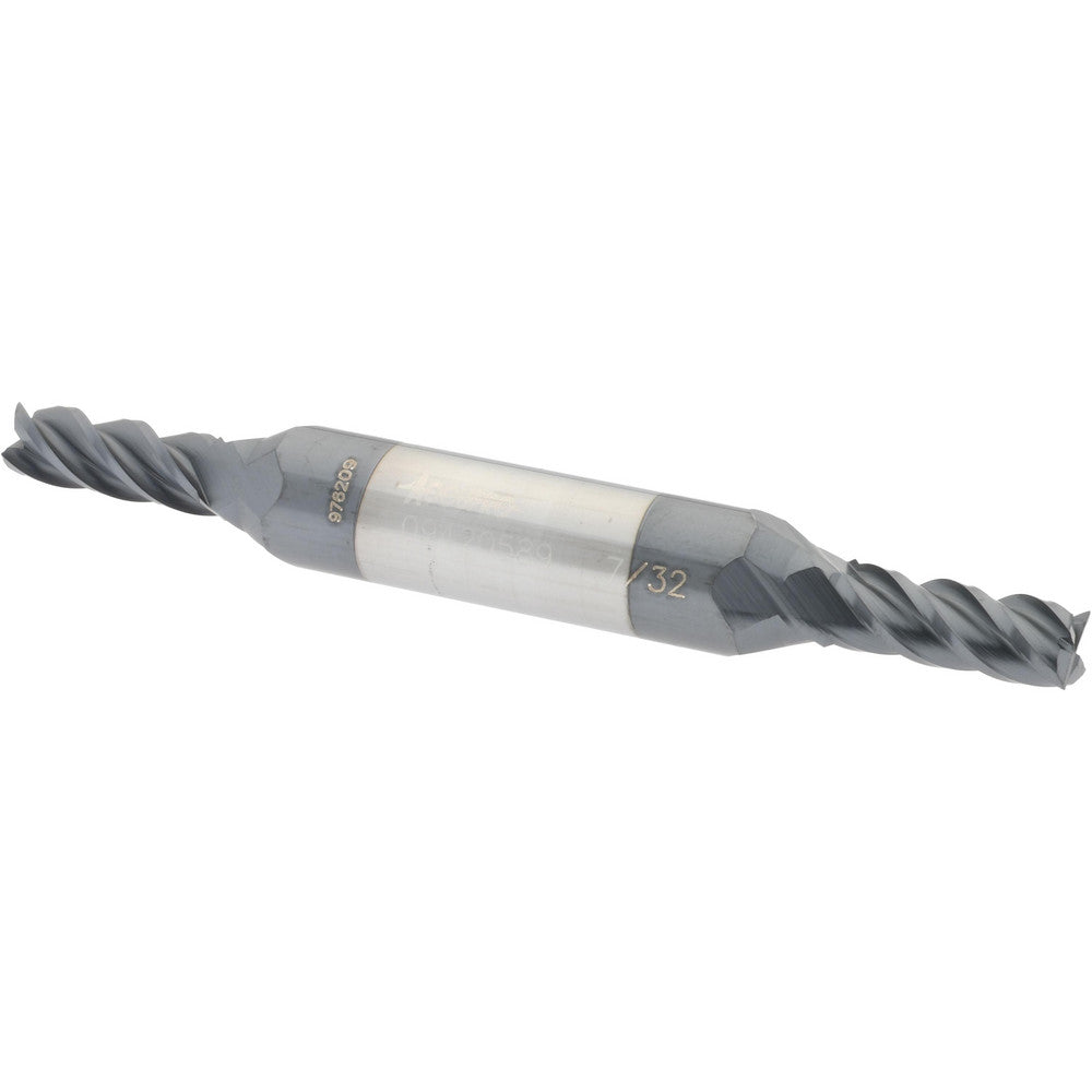 Accupro 09420589 Square End Mill 7/32'' Dia, 9/16'' LOC, 3/8'' Shank Dia, 3'' OAL, 4 Flutes, Solid Carbide