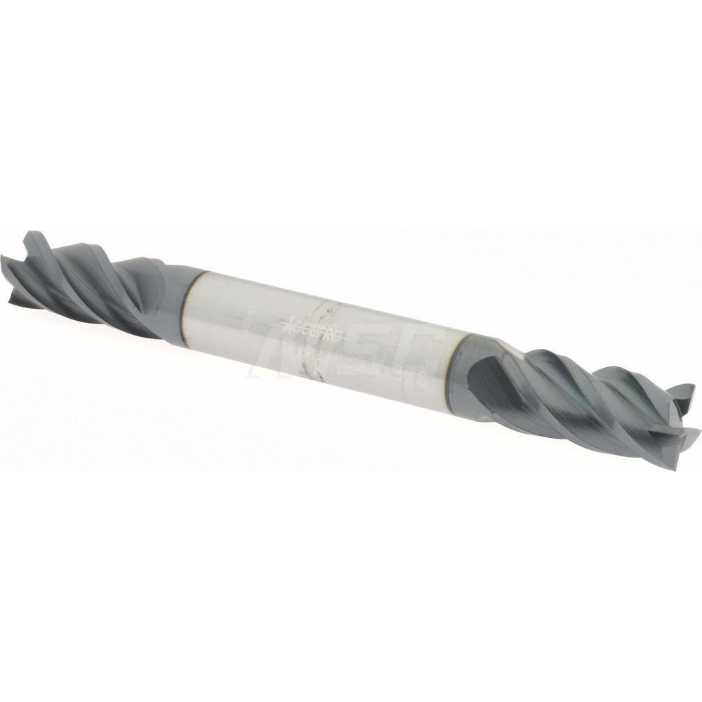 Accupro 09420639 Square End Mill 3/8'' Dia, 3/4'' LOC, 3/8'' Shank Dia, 3-1/2'' OAL, 4 Flutes, Solid Carbide