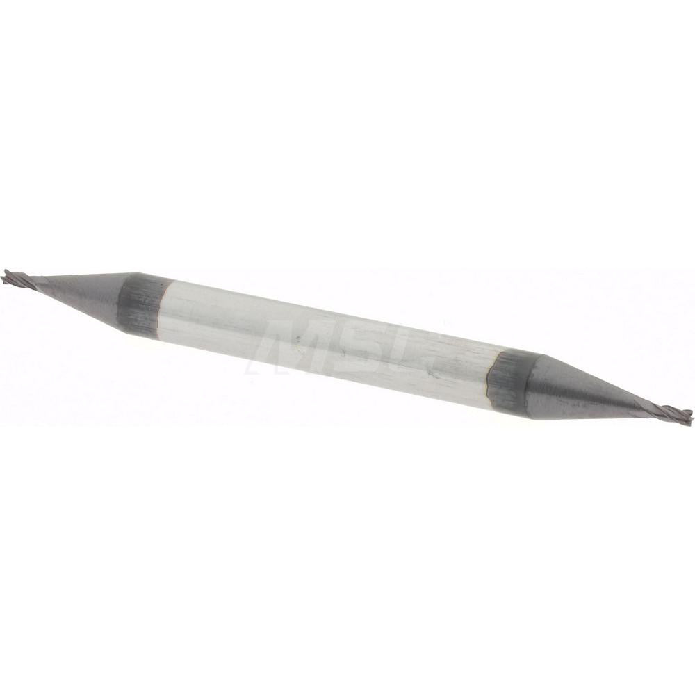 Accupro 09420662 Square End Mill 1/32'' Dia, 1/16'' LOC, 1/8'' Shank Dia, 1-1/2'' OAL, 4 Flutes, Solid Carbide