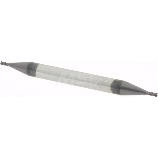 Accupro 09420662 Square End Mill 1/32'' Dia, 1/16'' LOC, 1/8'' Shank Dia, 1-1/2'' OAL, 4 Flutes, Solid Carbide
